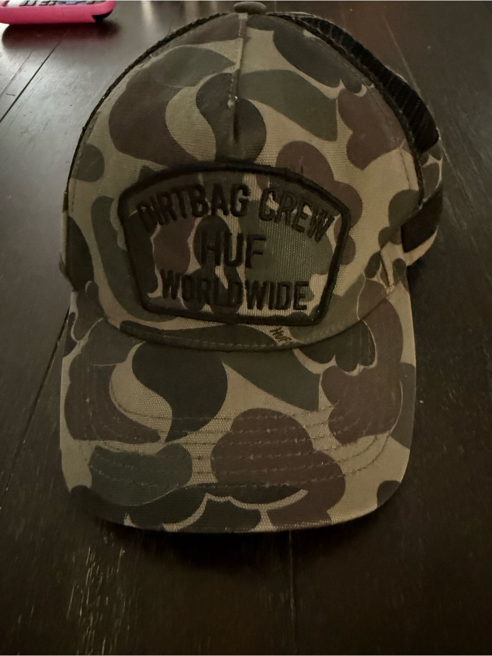 HUF Camo Patch Trucker Cap - Green/Brown